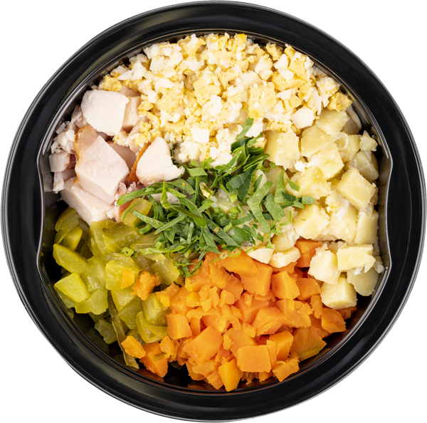 Изображение Салат Оливье С куриной грудкой копчено СП ТАБРИС ГВУ, 180 г