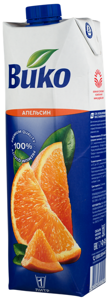 Изображение Сок Вико апельсин ЮСК т/п, 1 л