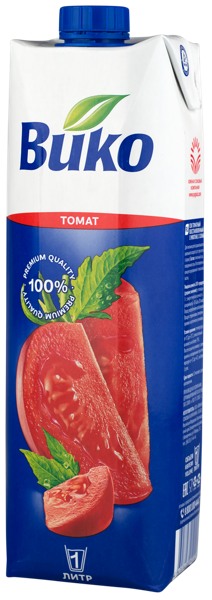 Изображение Сок Вико томат ЮСК карт/уп, 1 л