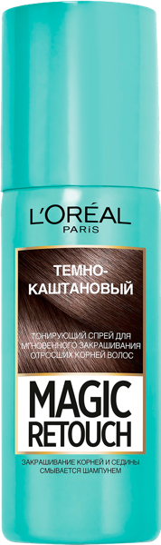 Изображение Спрей тонирующее спрей Мэджик Ретач темный каштан Лореаль п/у, 75 мл