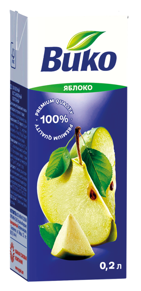 Изображение Сок Вико яблоко ЮСК т/п, 0,2 л