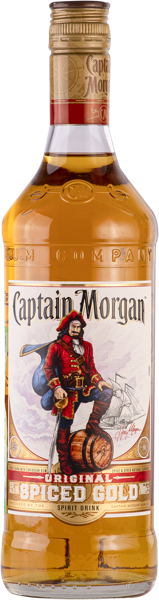 Изображение Ром 2 года Капитан Морган пряный золотой Диаджио с/б, 0,7 л