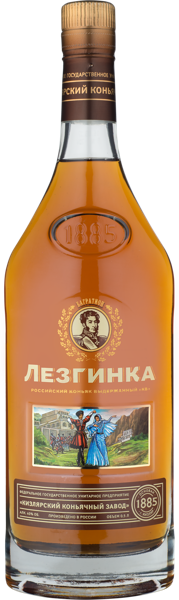 Изображение Коньяк 6 лет 40% Кизляр лезгинка кв ГУП с/б, 0,5 л