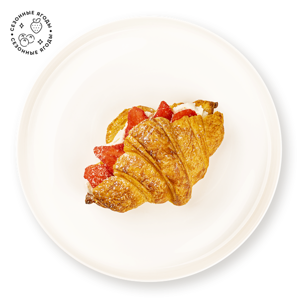 Изображение Круассан-сэндвич Со свежими ягодами с творожным кремом СП ТАБРИС м/у, 145 г