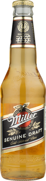 Изображение Пиво светлое Драфт 4,7% импорт Миллер дженюин Корс Компани с/б, 0,33 л