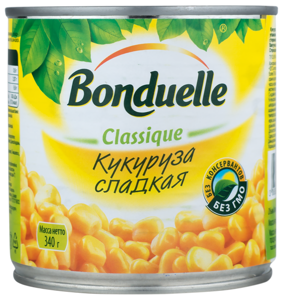 Изображение Кукуруза Бондюэль сладкая Бондюэль ж/б, 340 г