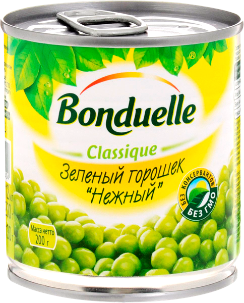 Изображение Горошек зеленый Бондюэль нежный Бондюэль ж/б, 200 г