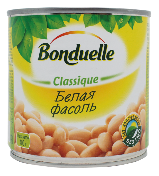 Изображение Фасоль белая Бондюэль Бондюэль ж/б, 400 г