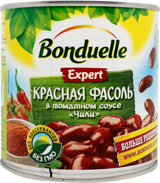 Изображение Фасоль красная Бондюэль в соусе чили Бондюэль ж/б, 400 г