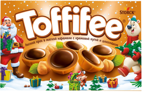 Изображение Конфеты из карамели Тоффифе с цельным фундуком Шторк кор, 125 г