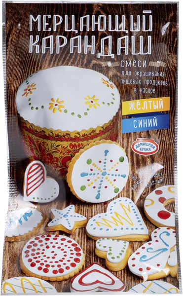 Изображение Красители пищевые Домашняя кухня мерцающий карандаш Топ Продукт м/у, 1 шт