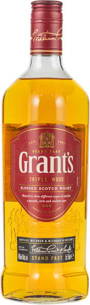 Изображение Виски купажированный Грантс трипл вуд 3 года ВильямГрантэндСанс с/б, 0,75 л