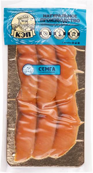 Изображение Рыба г.Краснодар Семга ломтики с/с КЭП ООО в/у, 100 г
