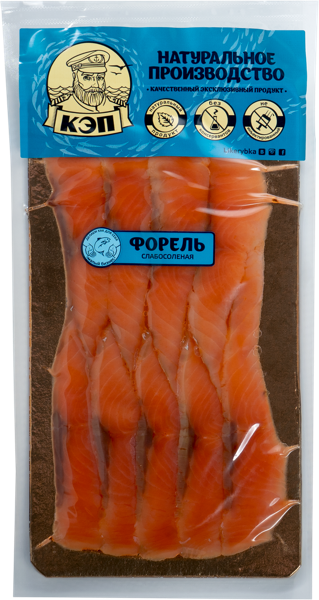 Изображение Рыба г.Краснодар Форель ломтики с/с КЭП ООО в/у, 100 г