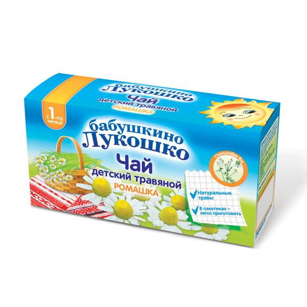 Изображение Чай в пакетиках с 1 мес Бабушкино Лукошко ромашка Фаустово кор, 20*1 г