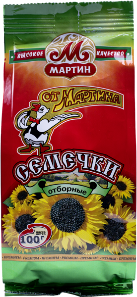 Изображение Семечки подсолнечника От Мартина отборные Мартин м/у, 100 г