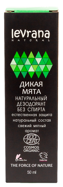 Изображение Дезодорант спрей мужской Леврана БИО дикая мята Леврана ООО к/у, 50 мл