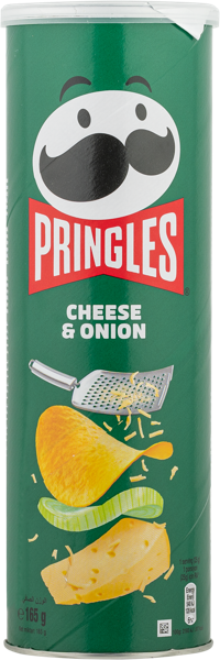 Изображение Чипсы картофельные Принглс с сыром и луком Келлогс кор, 165 г