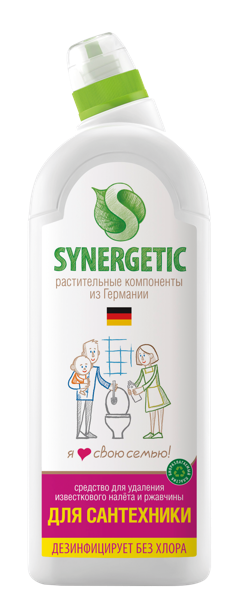 Изображение Средство для сантехники Синергетик БИО без хлора Синергетик п/у, 500 мл