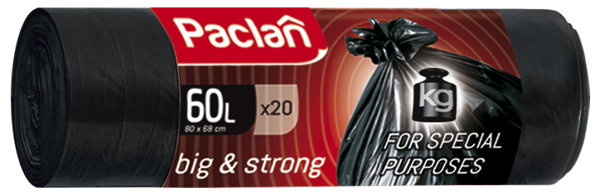 Изображение Мешки для мусора 60л Паклан биг стронг СеДо сп м/у, 20 шт