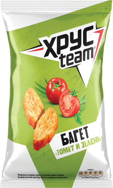 Изображение Сухарики пшеничные Хрустим багет томат и зелень Фрито Лей м/у, 60 г