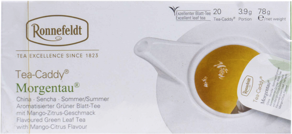 Изображение Чай зеленый в пакетиках на чайник Роннефельд Ти Кадди моргентау Роннефельд кор, 20*3,9 г