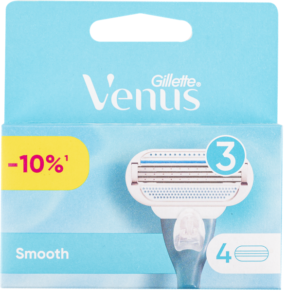 Изображение Кассеты для бритья женские Жиллетт венус 3 лезвия Жиллетт к/у, 4 шт