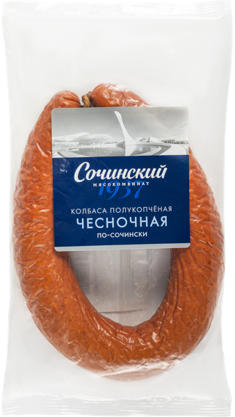 Изображение Колбаса п/к Сочинский МК чесночная Сочинский МК  