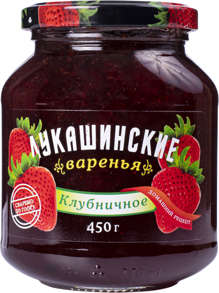 Изображение Варенье из клубники Лукашинские Вологодский комбинат с/б, 450 г