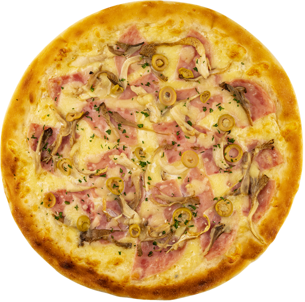 Изображение Пицца на сырном соусе Фирменная с ветчиной и грибами СП ТАБРИС карт/уп, 500 г