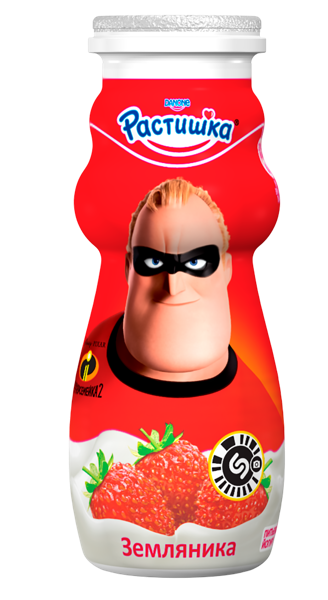 Изображение Йогурт питьевой с 3 лет Растишка земляника Эйч энд Эн п/б, 90 мл