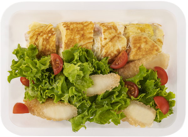 Изображение Набор омлет с начинкой из ветчины сыра и зеленым салатом СП ТАБРИС пл/уп, 160 г