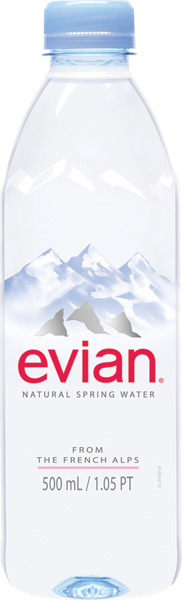 Изображение Вода негаз pH 7,2 Эвиан питьевая Данон п/б, 0,5 л