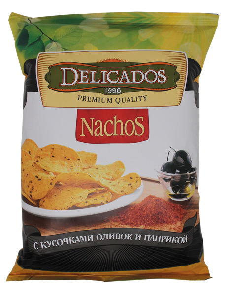 Изображение Чипсы кукурузные Деликадос с оливками и паприкой Солнце Мехико м/у, 150 г