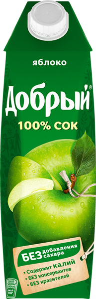 Изображение Сок Добрый яблоко Мултон т/п, 1 л