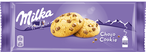Изображение Печенье Милка с кусочками шоколада Мондэлис м/у, 135 г