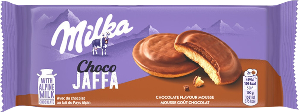 Изображение Печенье бисквитное Милка шоколадный мусс Мондэлис м/у, 128 г