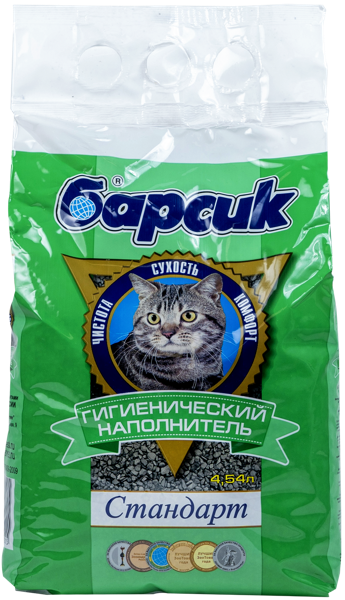 Изображение Наполнитель для кошек Барсик стандарт Новые Технологии м/у, 4,54 л