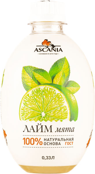 Изображение Напиток газ Аскания лайм мята Аскания п/б, 0,33 л