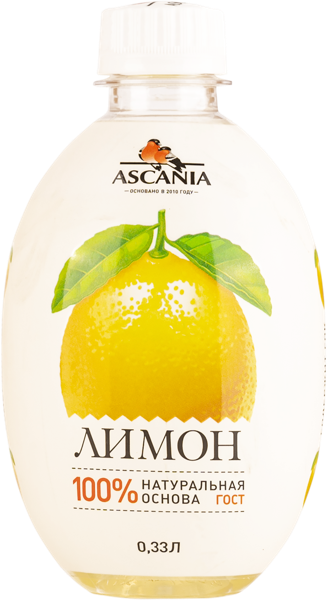 Изображение Напиток газ Аскания лимон Аскания п/б, 0,33 л