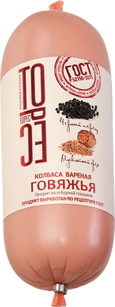 Изображение Колбаса вареная Торес говяжья г.Туапсе м/у, 450 г