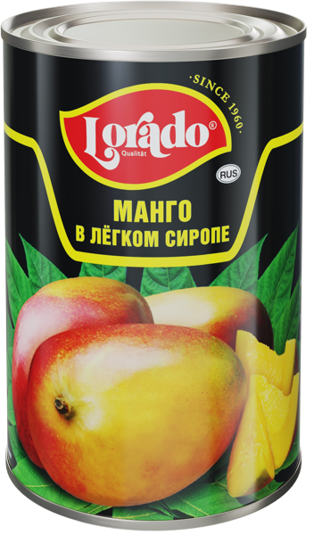 Изображение Манго в сиропе Лорадо Меркур Гамбург ж/б, 425 г