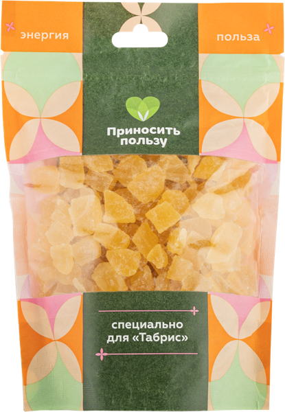 Изображение Сухофрукты фасованные Ананасы кубики  м/у 