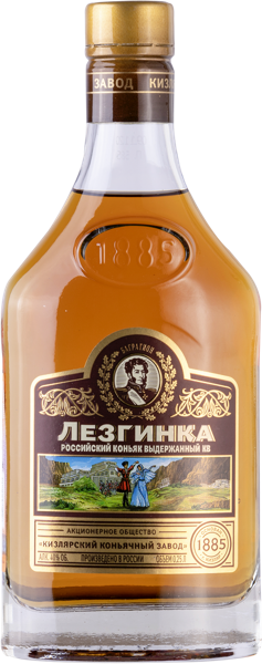 Изображение Коньяк 6 лет 40% Кизляр лезгинка кв ГУП с/б, 0,25 л