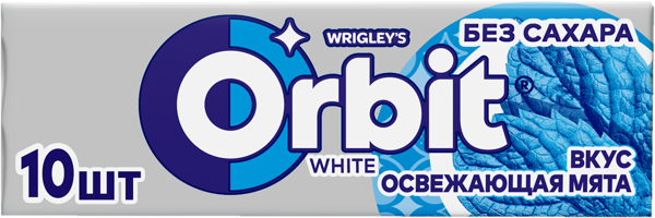 Изображение Жевательная резинка Орбит вайт освежающая мята Марс м/у, 13,6 г