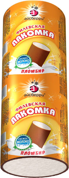 Изображение Мороженое в глазури Филевское пломбир лакомка Айсберри-ФМ м/у, 90 г