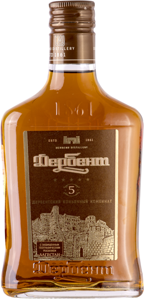 Изображение Коньяк 5 звезд 40% Дербент 5 лет Дербентский КК с/б, 0,25 л