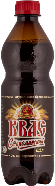 Изображение Квас Староминский традиционный Прибой п/б, 0,5 л