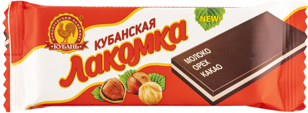 Изображение Батончик г.Тимашевск Кубанская Лакомка крем кондитерский Кубань КК м/у, 45 г