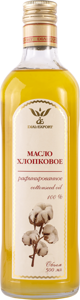 Изображение Масло хлопковое Диал-Экспорт Бутас с/б, 500 мл